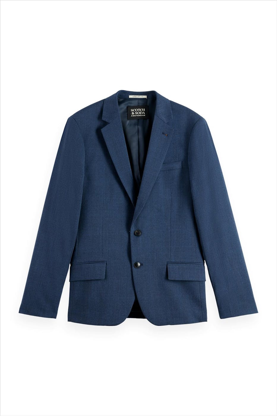 Scotch & Soda - Blauwe Check Regular blazer