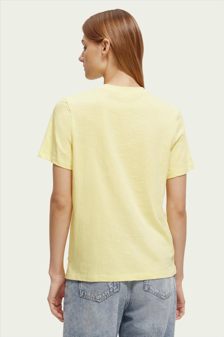 Scotch & Soda - Gele Regular T-shirt