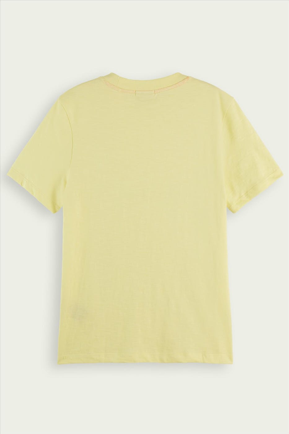 Scotch & Soda - Gele Regular T-shirt