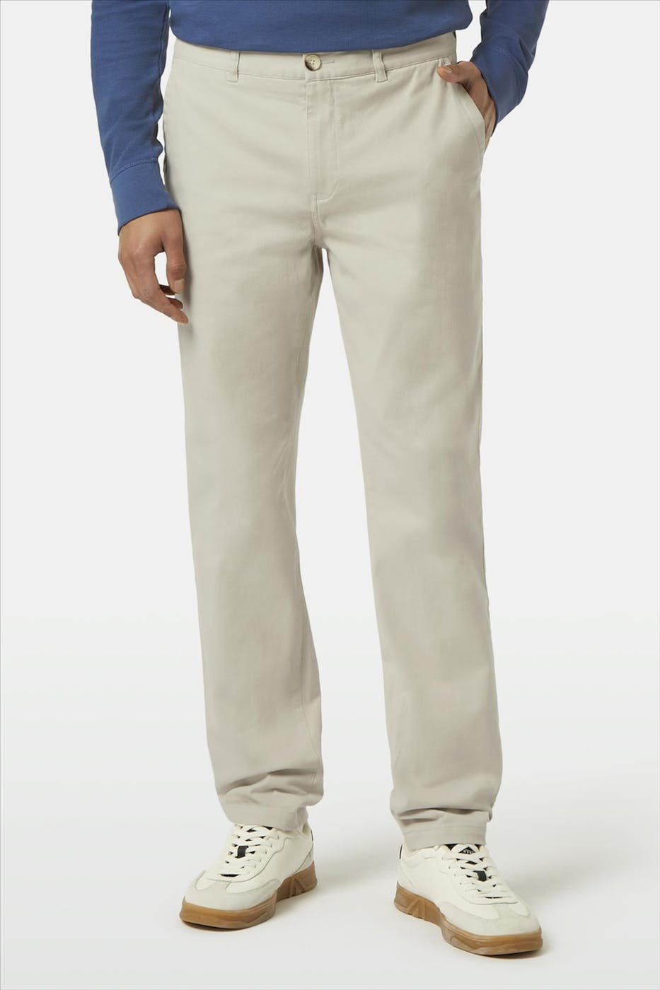 Scotch & Soda - Ecrugrijze Stuart slim chino
