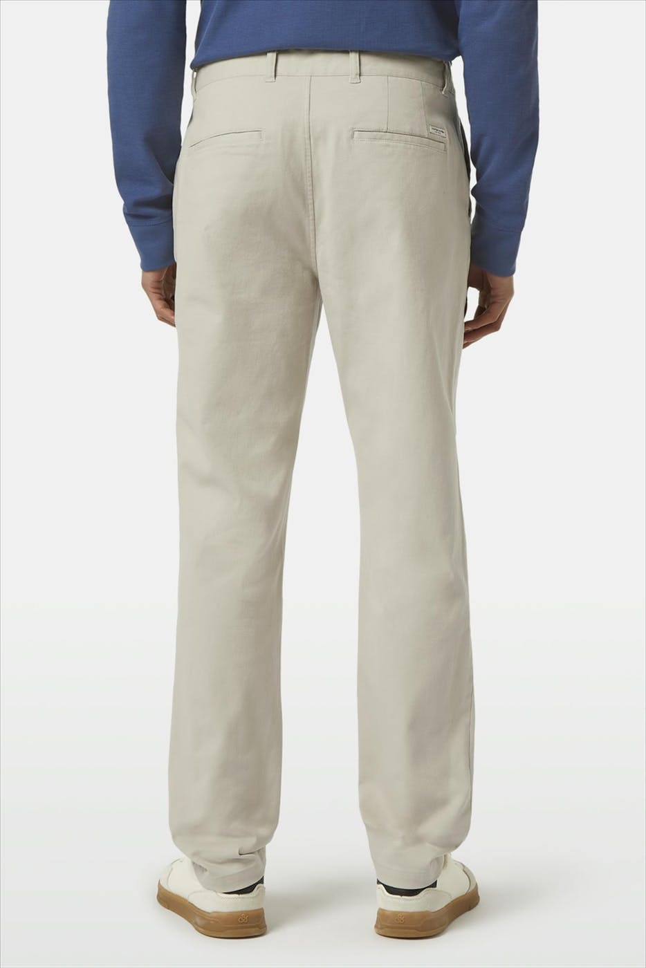 Scotch & Soda - Ecrugrijze Stuart slim chino