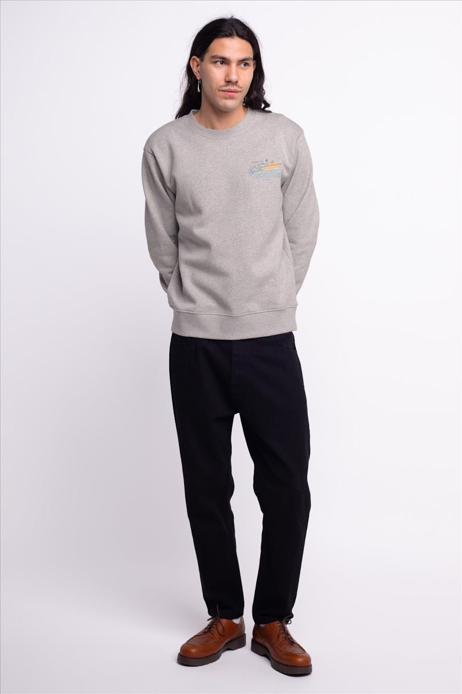 OLOW - Grijze Yacht Club sweater