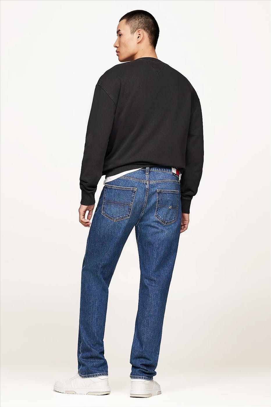 Tommy Jeans - Donkerblauwe Ryan Regular Straight jeans