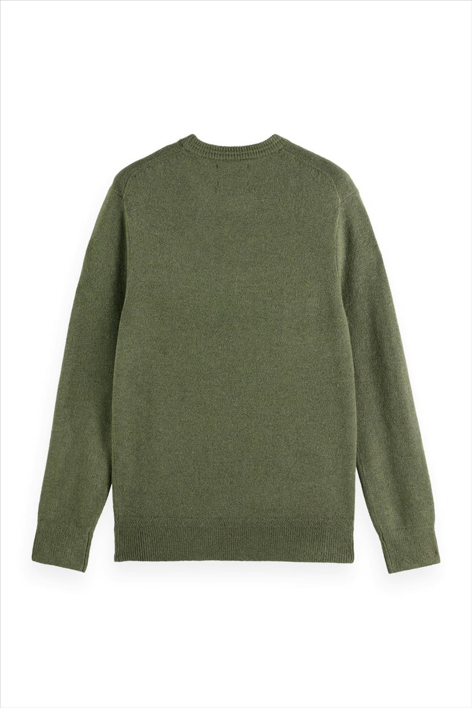 Scotch & Soda - Donkergroene Regular Soft trui