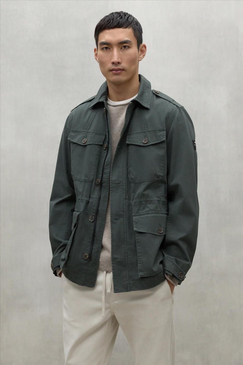 ECOALF - Donkergroene Lawu jas