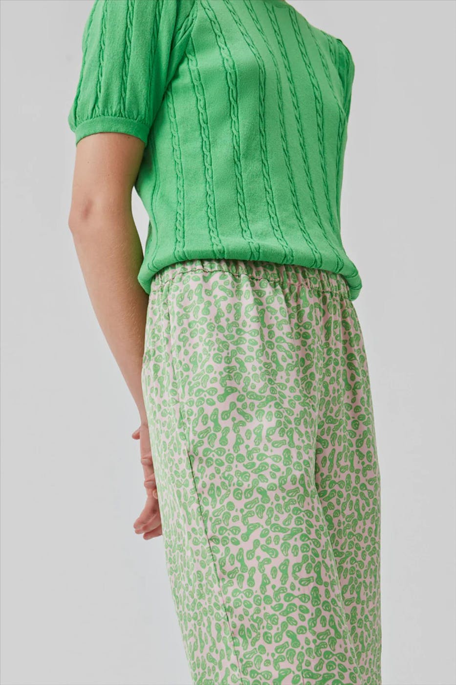 Modström - Roze-groene Clarke broek