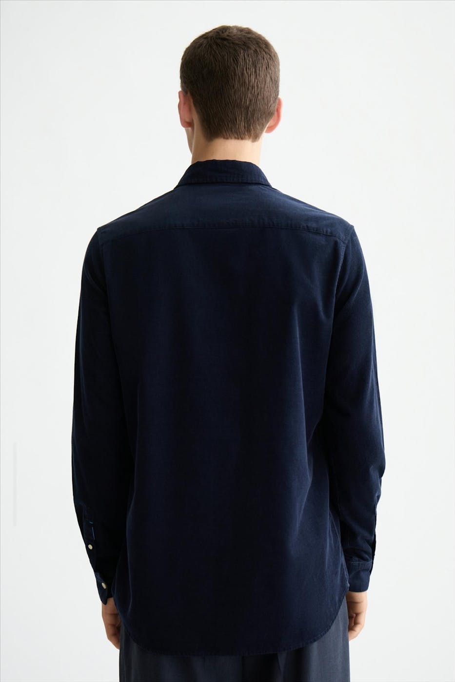 Scotch & Soda - Donkerblauw Regular Corduroy hemd