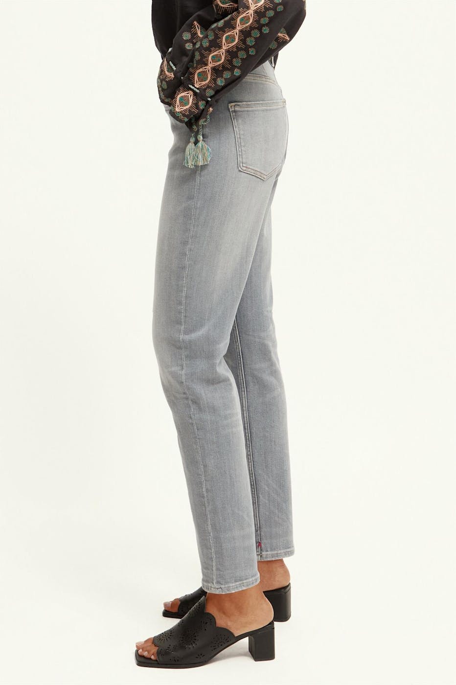 Scotch & Soda - Lichtgrijze High-Five Slim jeans
