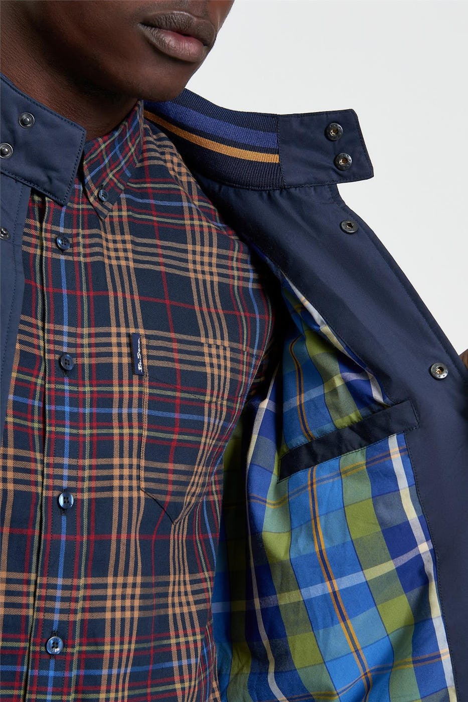 Ben Sherman - Donkerblauw Multi Check hemd