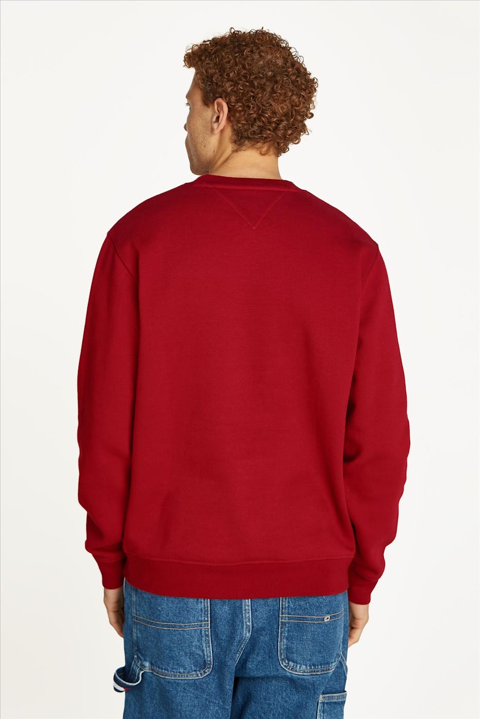 Tommy Jeans - Rode Regular Flag sweater