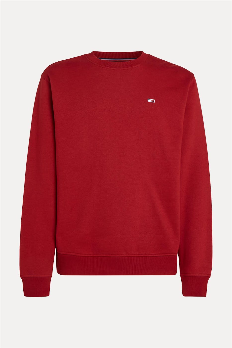 Tommy Jeans - Rode Regular Flag sweater