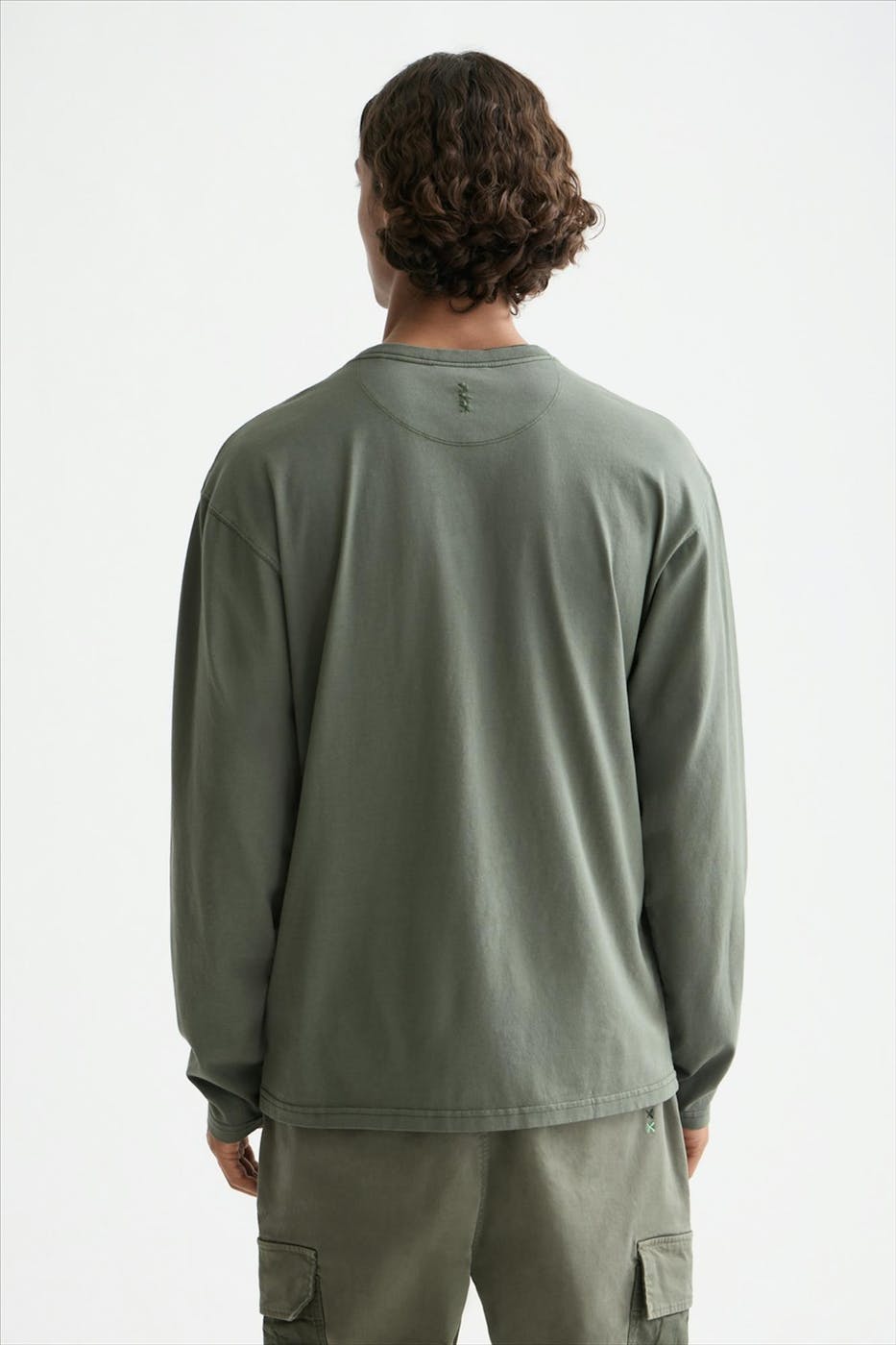 Scotch & Soda - Donkergroene Regular longsleeve