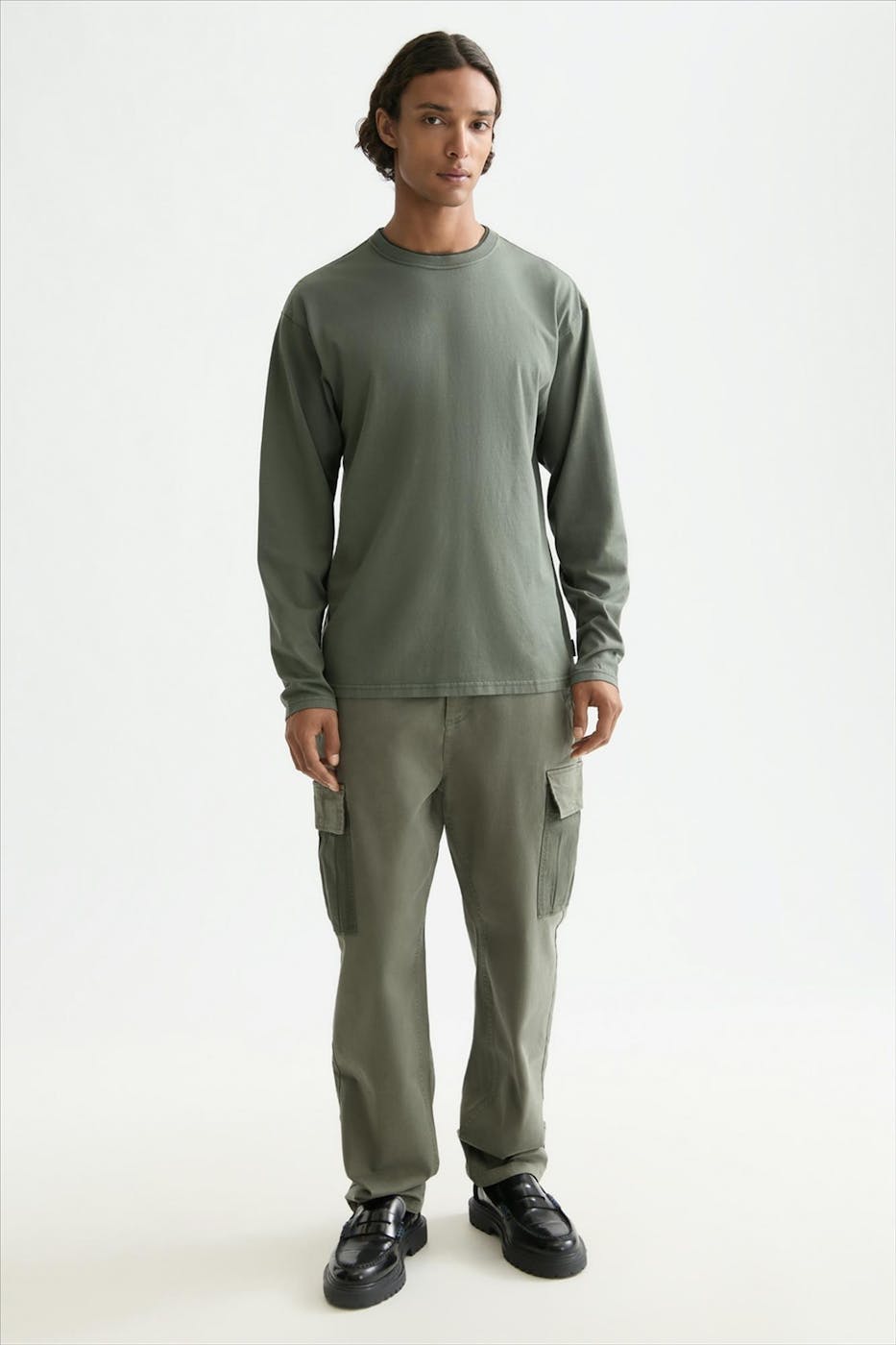 Scotch & Soda - Donkergroene Regular longsleeve