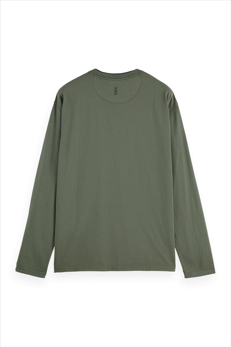 Scotch & Soda - Donkergroene Regular longsleeve