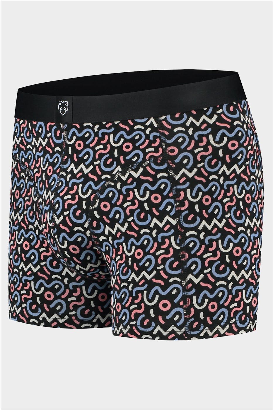 A'dam - Zwart-multicolour Melle boxershort