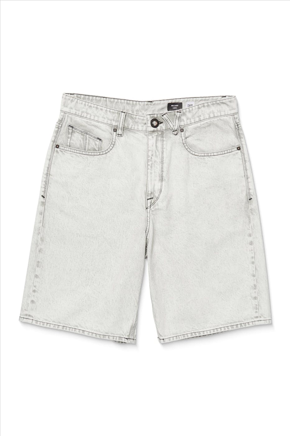 Volcom - Lichtgrijze Billow denim short