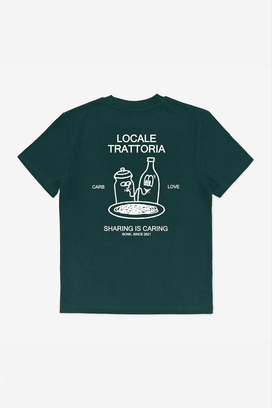 BONK - Donkergroene Carb Love T-shirt
