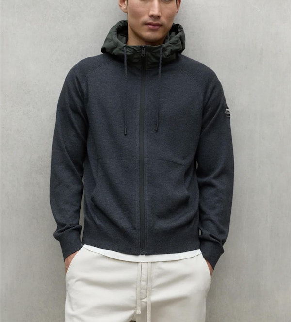 ECOALF - Donkergrijze Peral Knitted jas