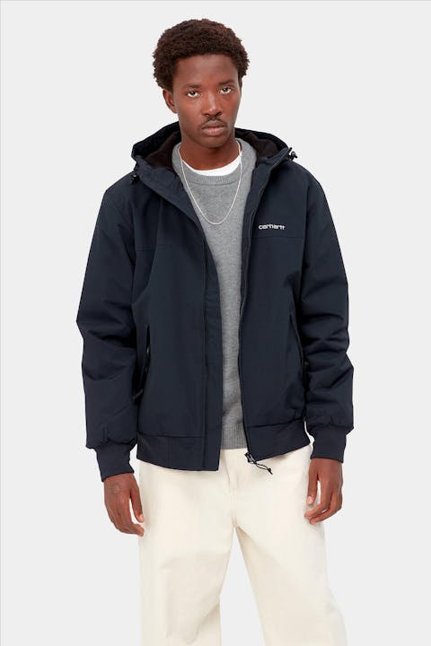 Carhartt WIP - Donkerblauwe Hooded Sail jas