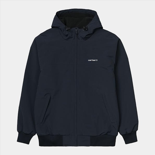 Carhartt WIP - Donkerblauwe Hooded Sail jas