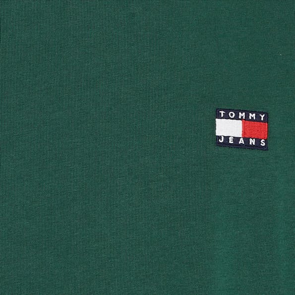 Tommy Jeans - Donkergroene Regular Badge T-shirt