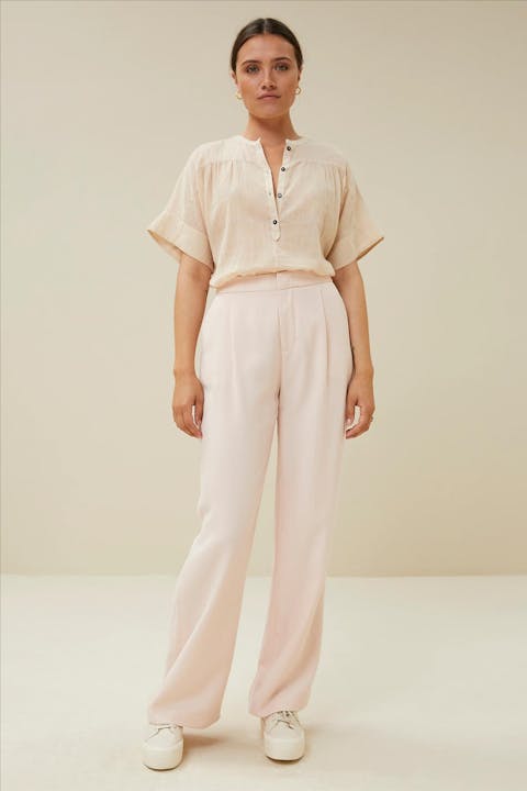 BY BAR - Roze wide straight fit Classy Tencel Pant