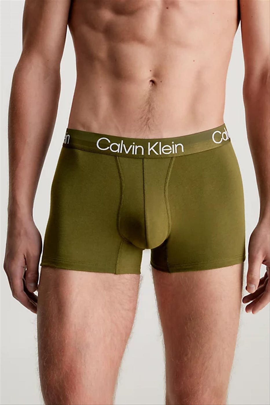 Calvin Klein Underwear - Wit-Groen-Donkerblauwe 3-pack boxershorts