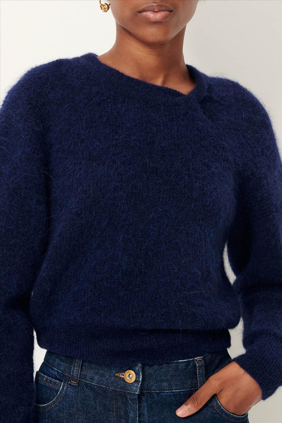 Sessùn - Donkerblauwe Twist trui