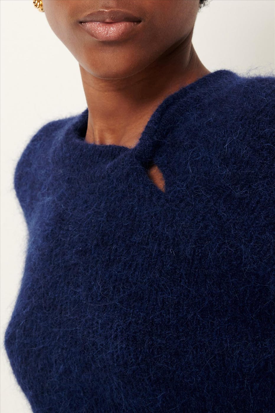 Sessùn - Donkerblauwe Twist trui