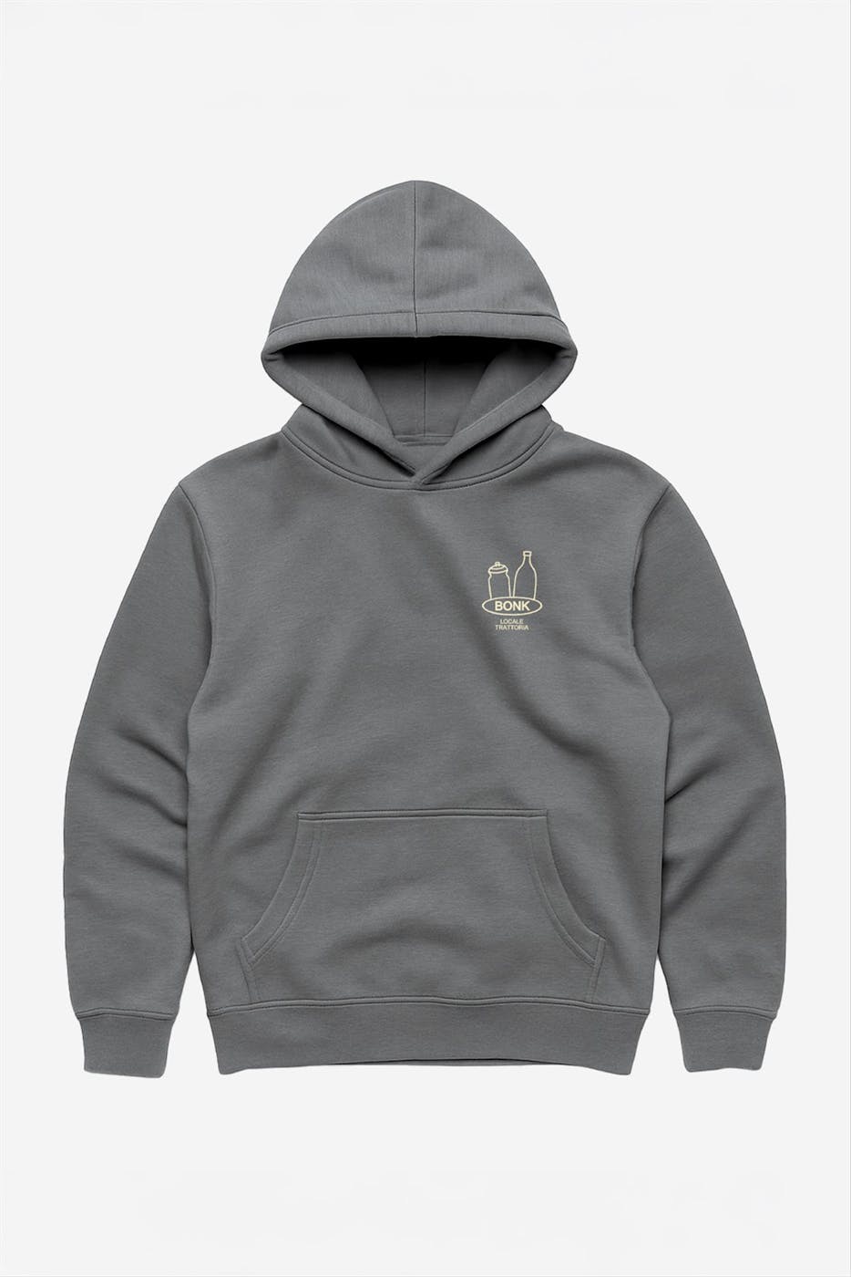 BONK - Donkergrijze Carb Love hoodie
