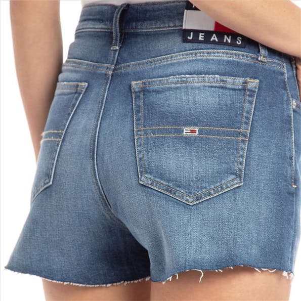 Tommy Jeans - Grijsblauwe Hotpant Denim Short