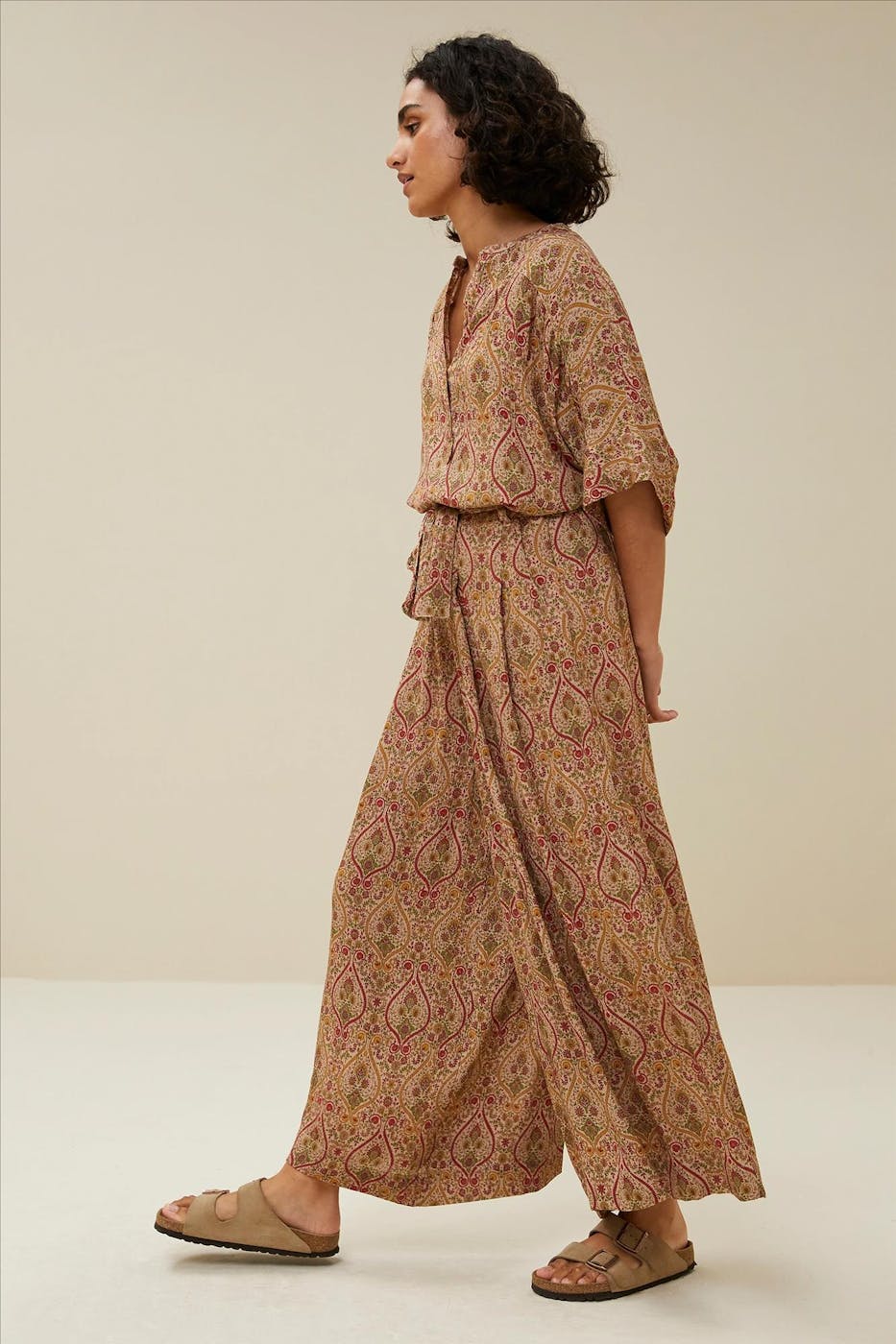 BY BAR - Beige-multicolour Wanda Varanasi pant