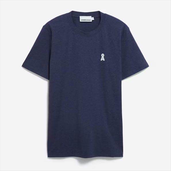 Armed Angels - Donkerblauwe Iconic Å Maarkos T-shirt