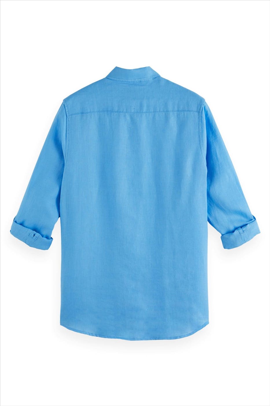 Scotch & Soda - Blauw Linnen hemd