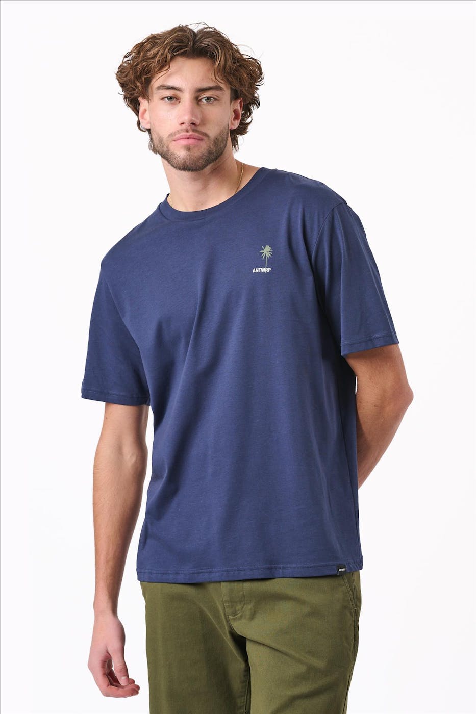 Antwrp - Donkerblauwe Hot Nights T-shirt