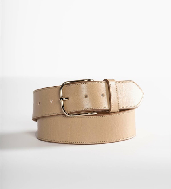 Vano - Beige lederen riem