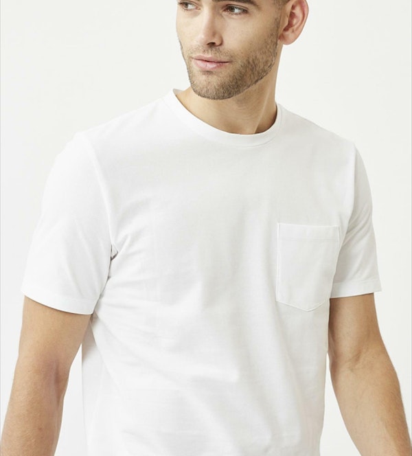 Minimum - Witte Jann piqué T-shirt