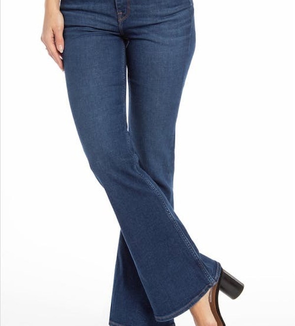 Lee - Donkerblauwe Breese flared jeans