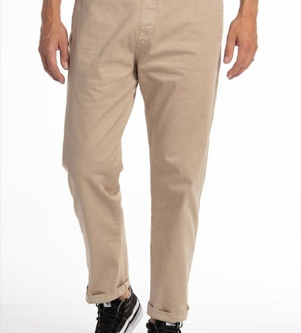 Carhartt WIP - Beige Lawton straight fit broek